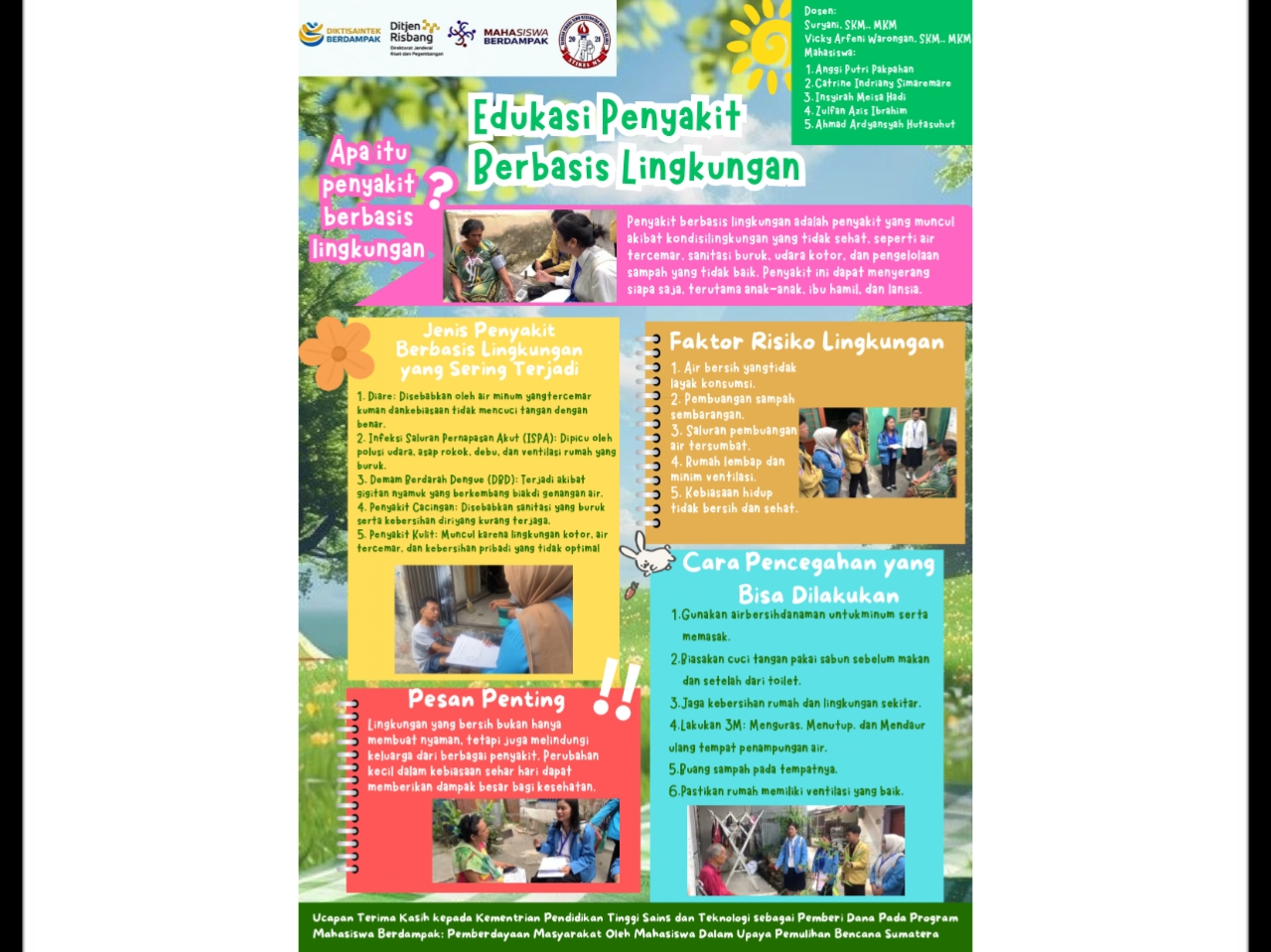 Edukasi Penyakit Berbasis Lingkungan: Lingkungan Sehat, Keluarga Selamat